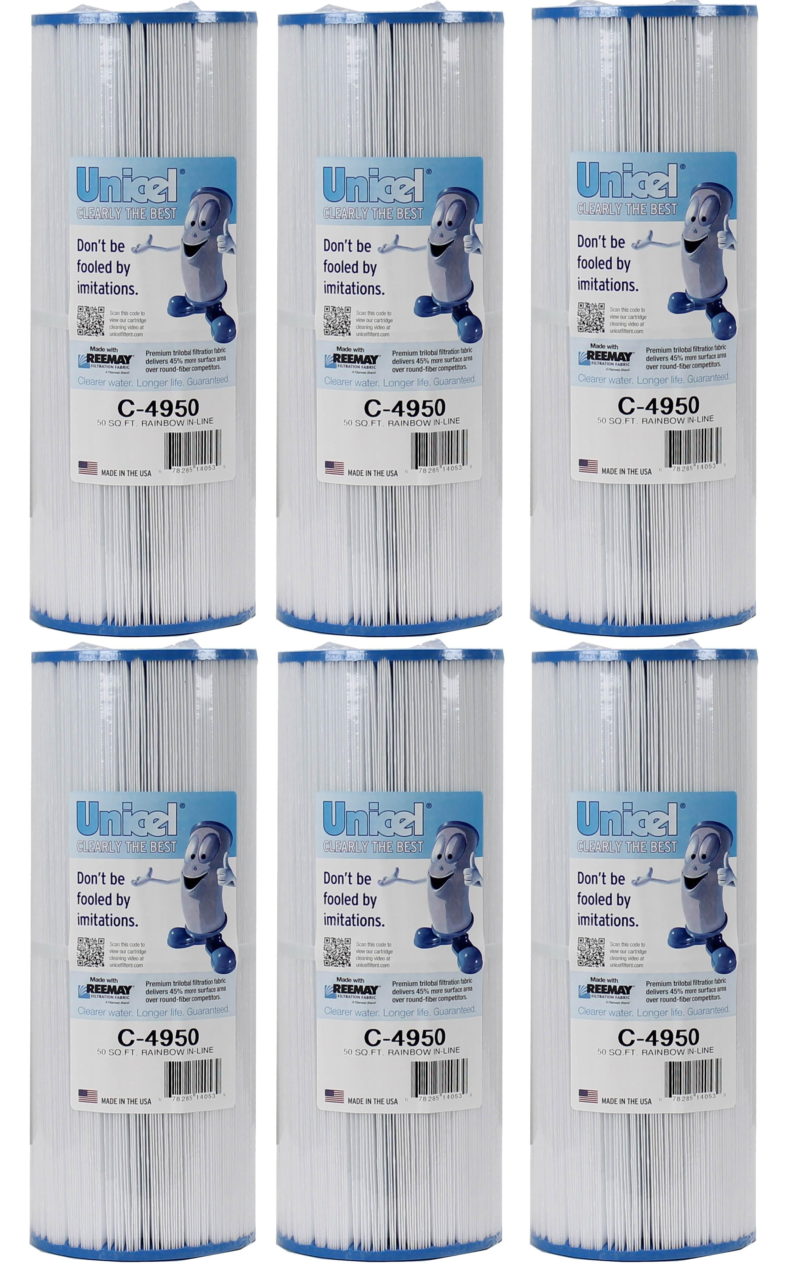 Unicel C-4950 Hot Tub and Spa 50 Sq. Ft. Replacement Filter Cartridge (6 Pack)