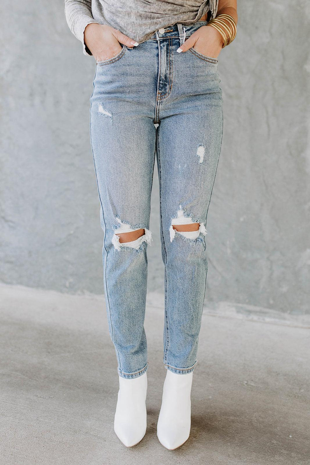 straight leg jeans