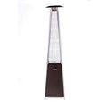 OVERDRIVE Modern Bronze Quartz Glass Tube Patio Heater-Mocha, 21''Lx 21''Wx 88''H