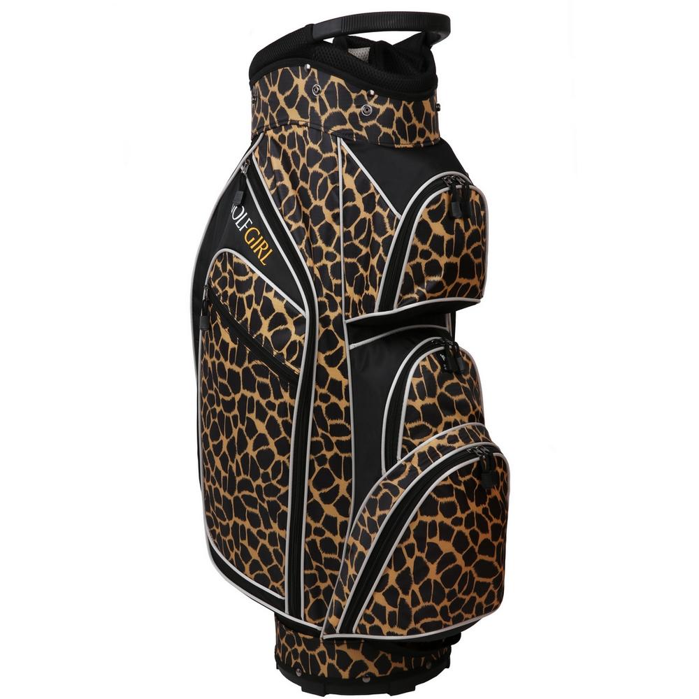 Golf Girl Ladies 14 Way Cart Bag - Leopard Skin