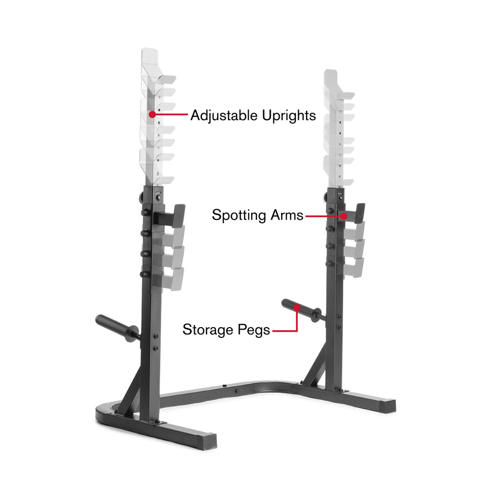 Weider Attack Series Olympic Squat Rack, 310 Lb. Weight Limit
