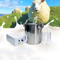 electric vacuum pulsation pump milker, 7l automatic portable livestock milking equipment, portable pulsation vacuum pump goat milker livstock milking machine, goat milking machine for farm household m