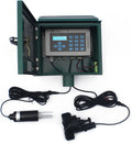 Ancnoble GG-004C-2 4 Zones Irrigation Controller with Moisture Sensor/Timer, 13.25 by 5.2 by 12.75-Inch, Green