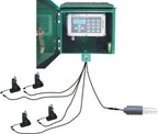 Ancnoble GG-004C-2 4 Zones Irrigation Controller with Moisture Sensor/Timer, 13.25 by 5.2 by 12.75-Inch, Green