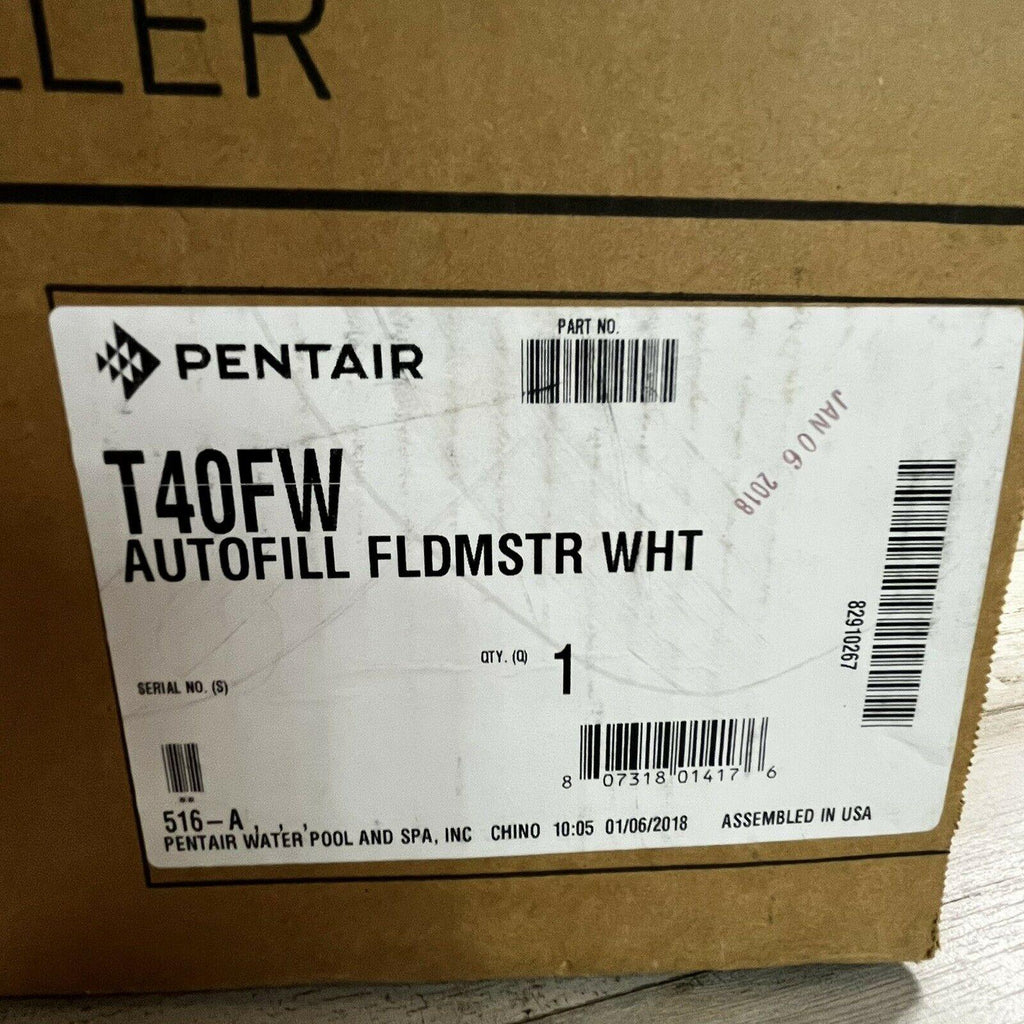 pentair t40fw autofill automatic water filler with valve, components, manual