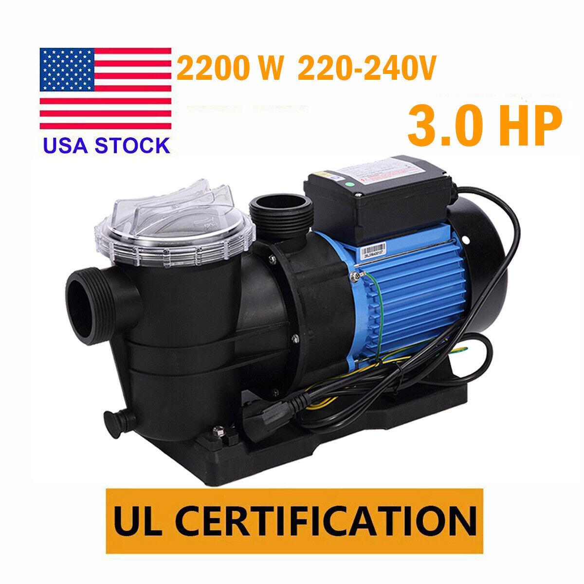 3hp in-ground swimming pool pump motor strainer generic hayward replacemen