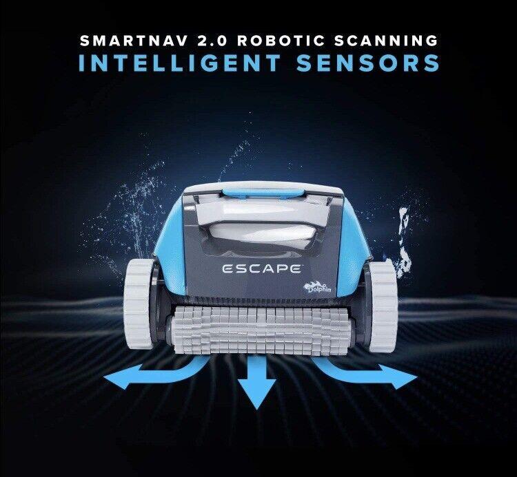 dolphin escape robotic pool cleaner for above ground pools - fair condition