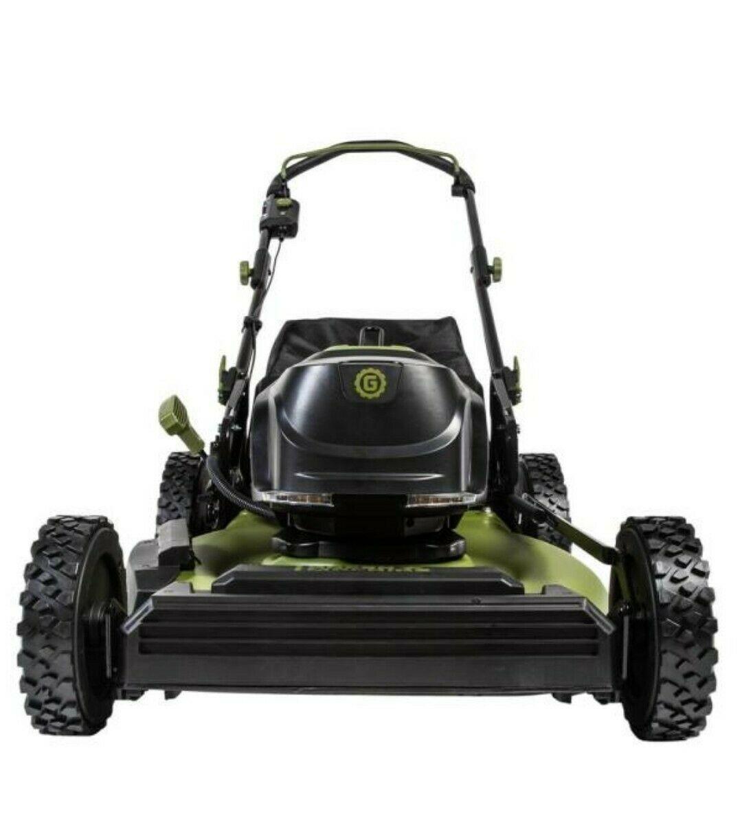 62-Volt Cordless 3-in-1 High Wheel Push Walk Behind Mower, Cutting Width 22 in.