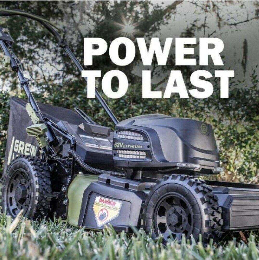 62-Volt Cordless 3-in-1 High Wheel Push Walk Behind Mower, Cutting Width 22 in.