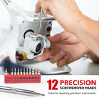 Basic Home Red Tool Kit - 38 Pieces Tool Set with Portable StoraBoxes for Daily Repairing and Maintenance, Home DIY Tool Kit Set for Office & Garage