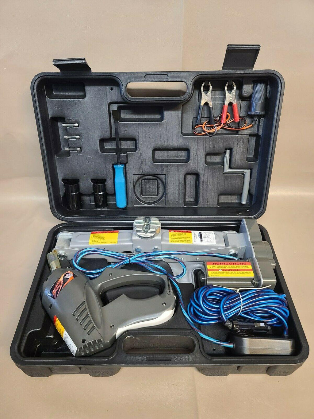 Street Machines JW-01E 12V Electric Car Jack & 1/2" Impact Wrench Combo Kit