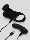 Tracey Cox EDGE Rechargeable Remote Control Penis Sleeve and Clitoral Stimulator, Black