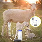 nonbrand 2l single bucket piston vacuum pulsation milking machine automatic portable livestock milking equipment, for sheep goat cow