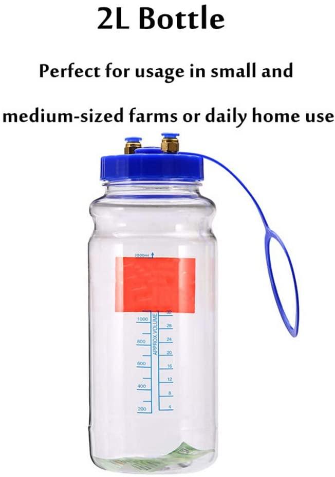 nonbrand 2l single bucket piston vacuum pulsation milking machine automatic portable livestock milking equipment, for sheep goat cow