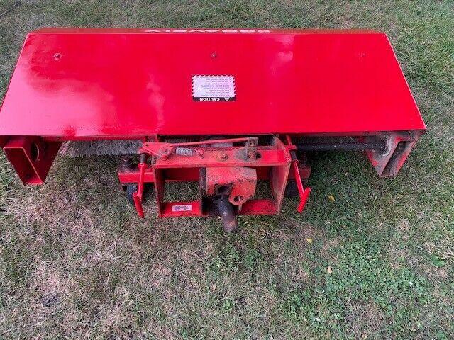 tractor 44" power brush sweeper broom attachment