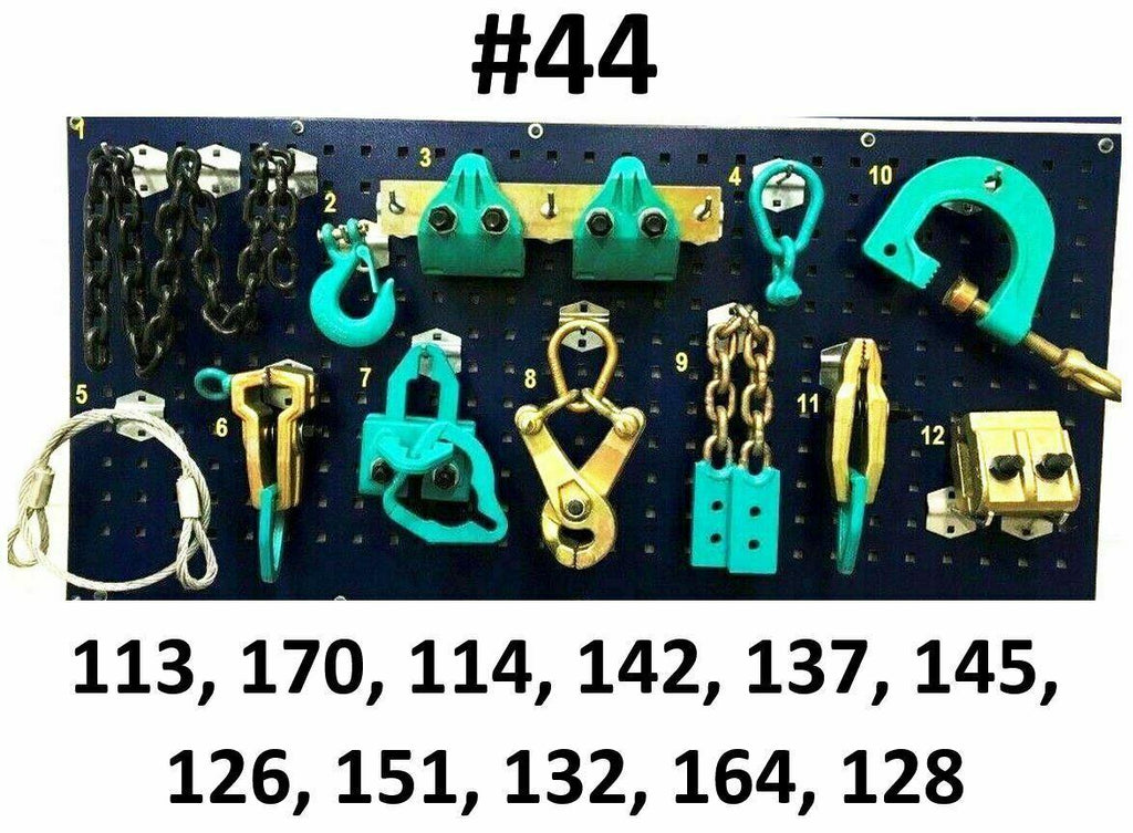 SET#44 - 12 HEAVY DUTY AUTO BODY FRAME MACHINE PULLING TOOLS AND CLAMPS