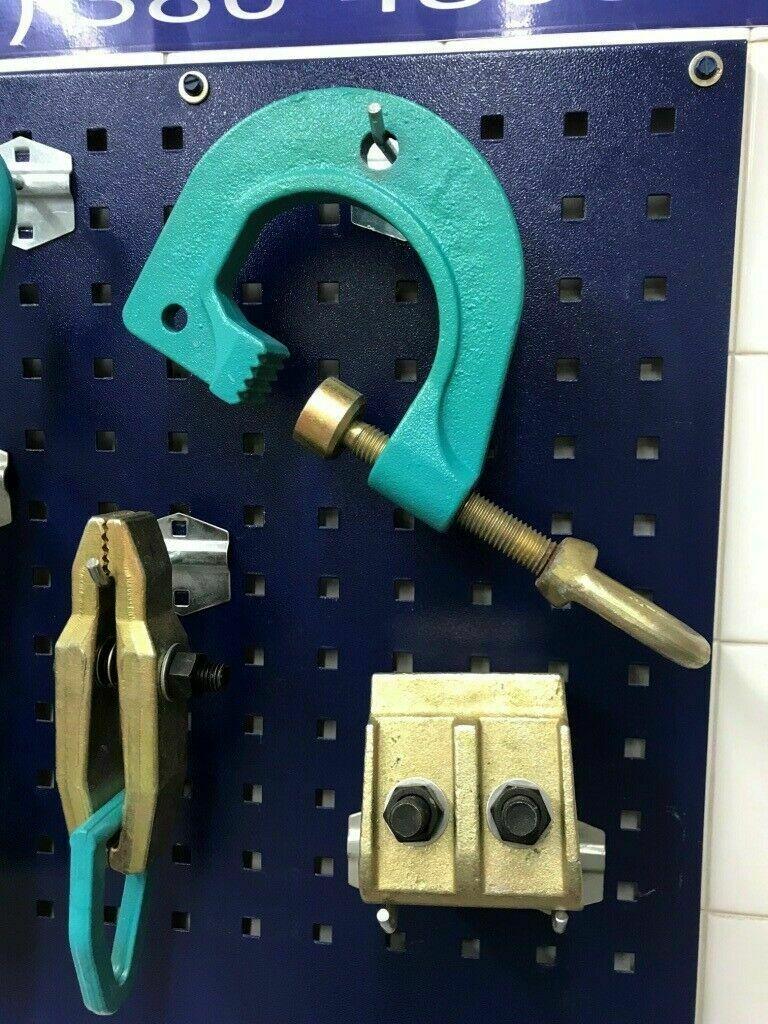 SET#44 - 12 HEAVY DUTY AUTO BODY FRAME MACHINE PULLING TOOLS AND CLAMPS