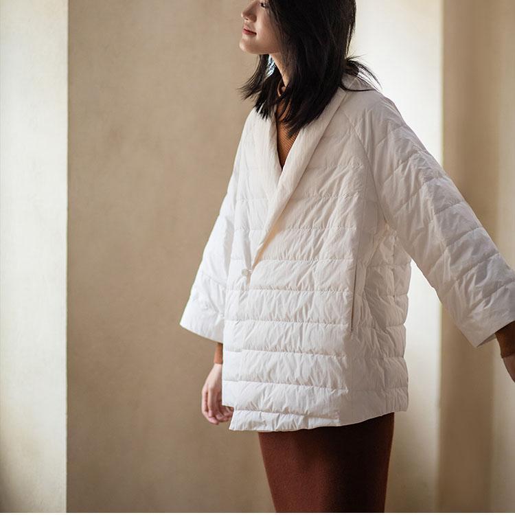 babakud diagonal down coat