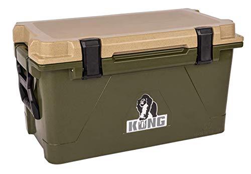 Kong 50 Quart Cooler | Durable Medium Ice Chest | Perfect Hunting, Fishing, Boating and Camping Accessory | Extended Ice Retention | Made in USA (Woodland Green)