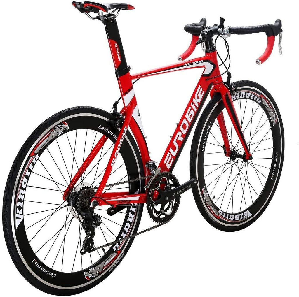 Eurobike Road Bike HYXC7000 Aluminum 54cm Frame 14 Speed Road Bicycle Red