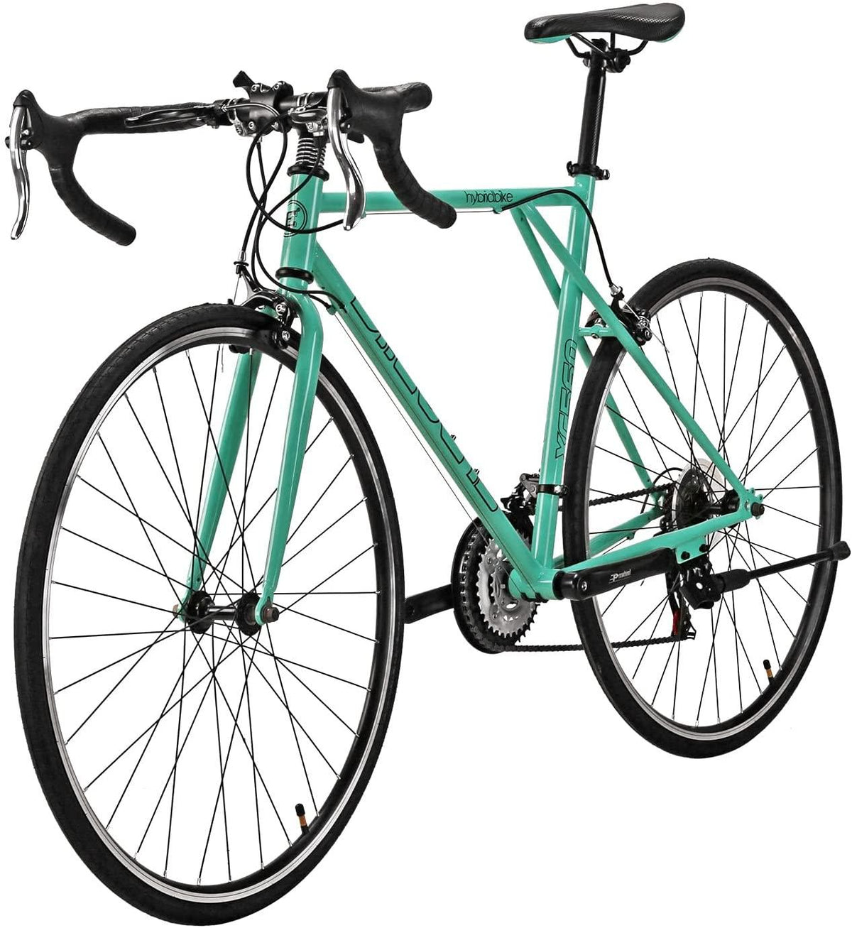 Eurobike OBK XC560 Road Bike 700C Wheels 56cm Frame for Men 21 Speed City Commuter Bicycle Complete Racing Bikes (Green)