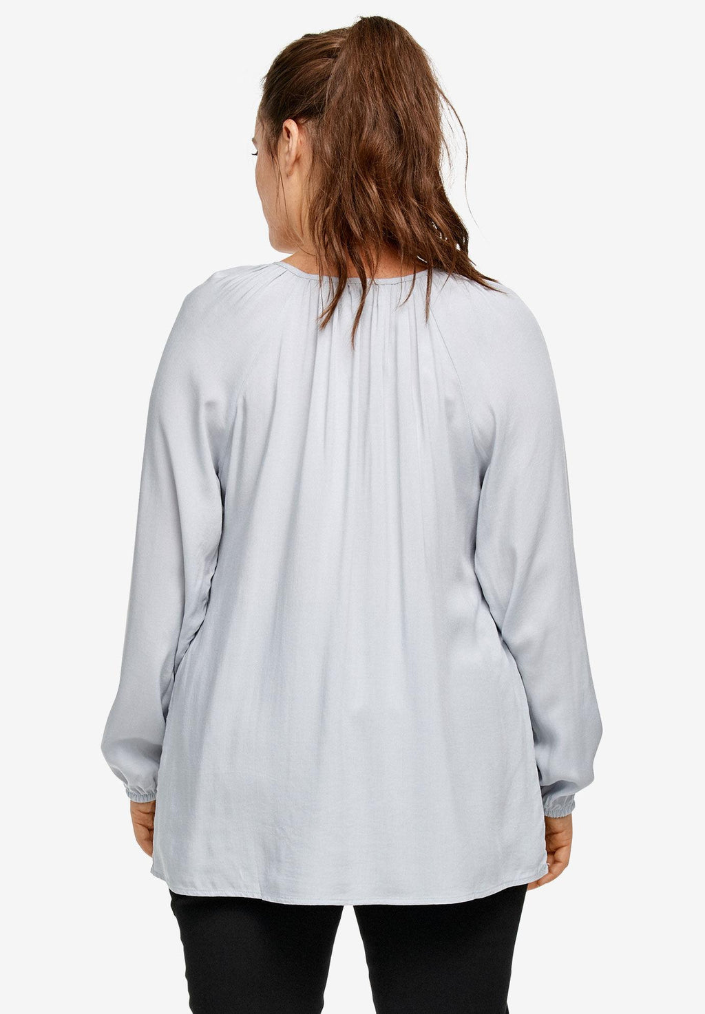 tie neck peasant tunic