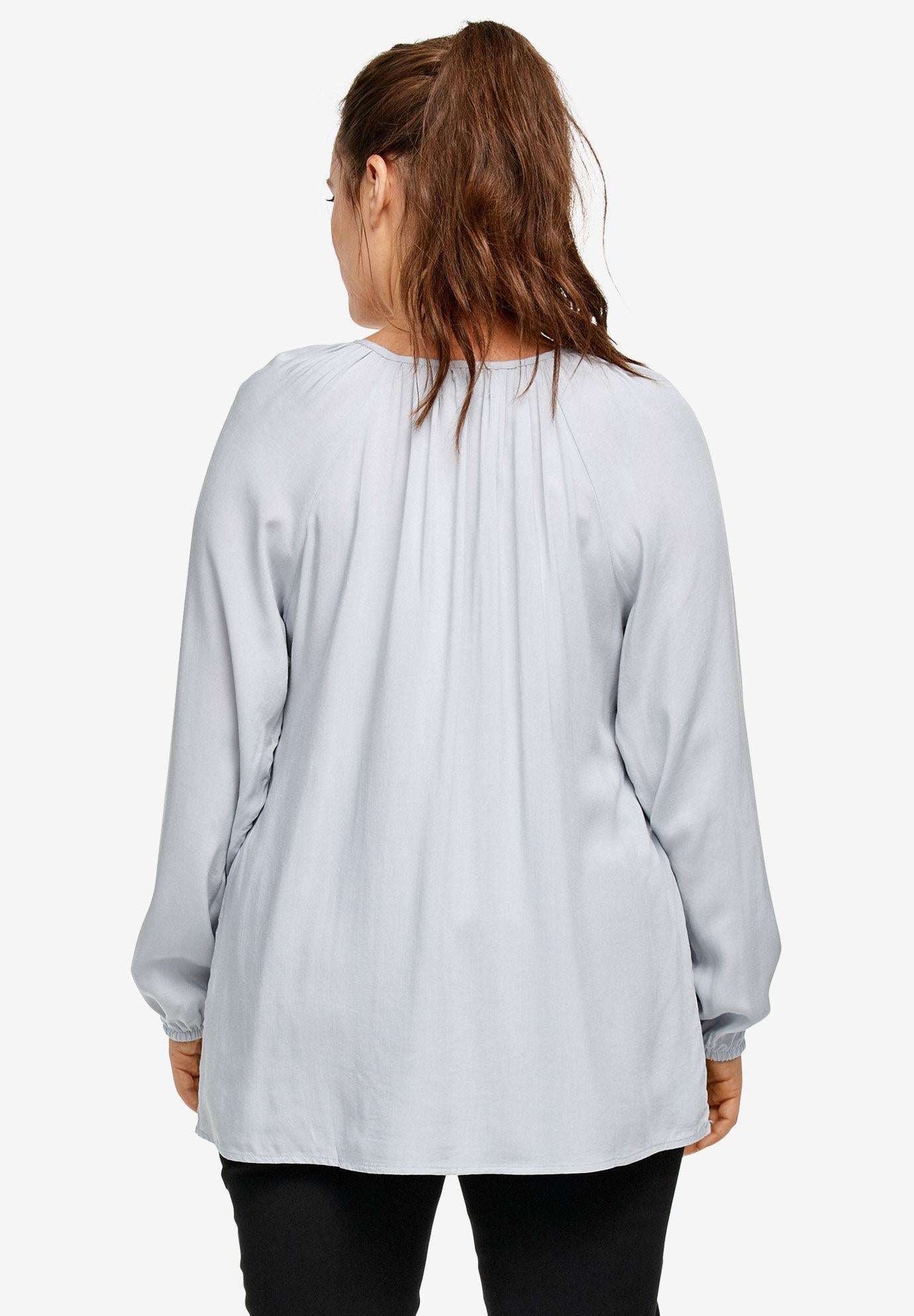 tie neck peasant tunic