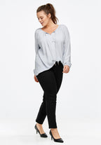 tie neck peasant tunic