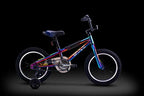 Brave 16" Freestyle BMX Galaxy Oil Slick Kids Bike for Boys and Girls. Lightweight Aluminum Frame and Fork. Tool-Less  Release Training Wheels. Easy to Ride!
