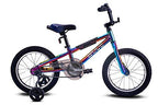 Brave 16" Freestyle BMX Galaxy Oil Slick Kids Bike for Boys and Girls. Lightweight Aluminum Frame and Fork. Tool-Less  Release Training Wheels. Easy to Ride!