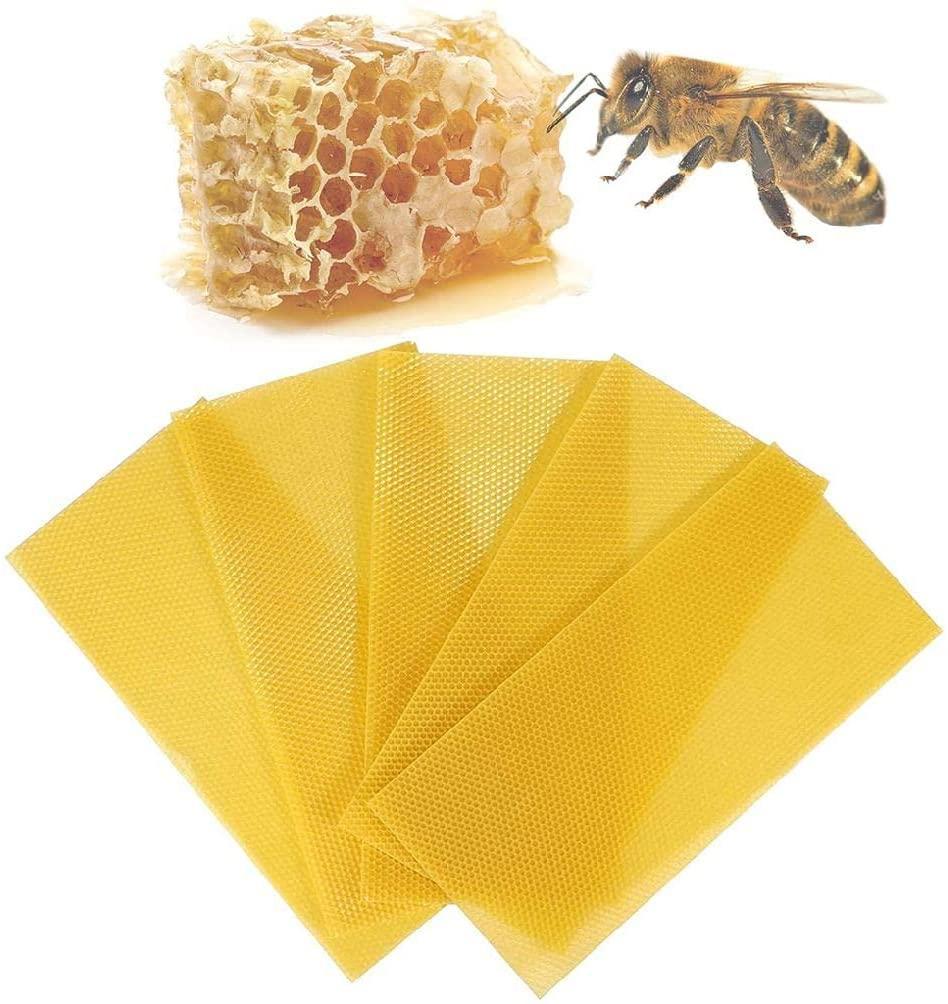 bee keeping tools natural beeswax sheets beekeepers supply beekeeping accessory beehive foundation for candle making bee hives and supplies starter for beginners 30 pieces