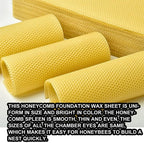 unknows bee keeping tools natural beeswax sheets beekeepers supply beekeeping accessory beehive foundation for candle making bee hives and supplies starter for beginners 30 pieces
