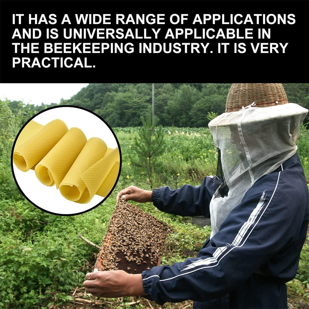 unknows bee keeping tools natural beeswax sheets beekeepers supply beekeeping accessory beehive foundation for candle making bee hives and supplies starter for beginners 30 pieces