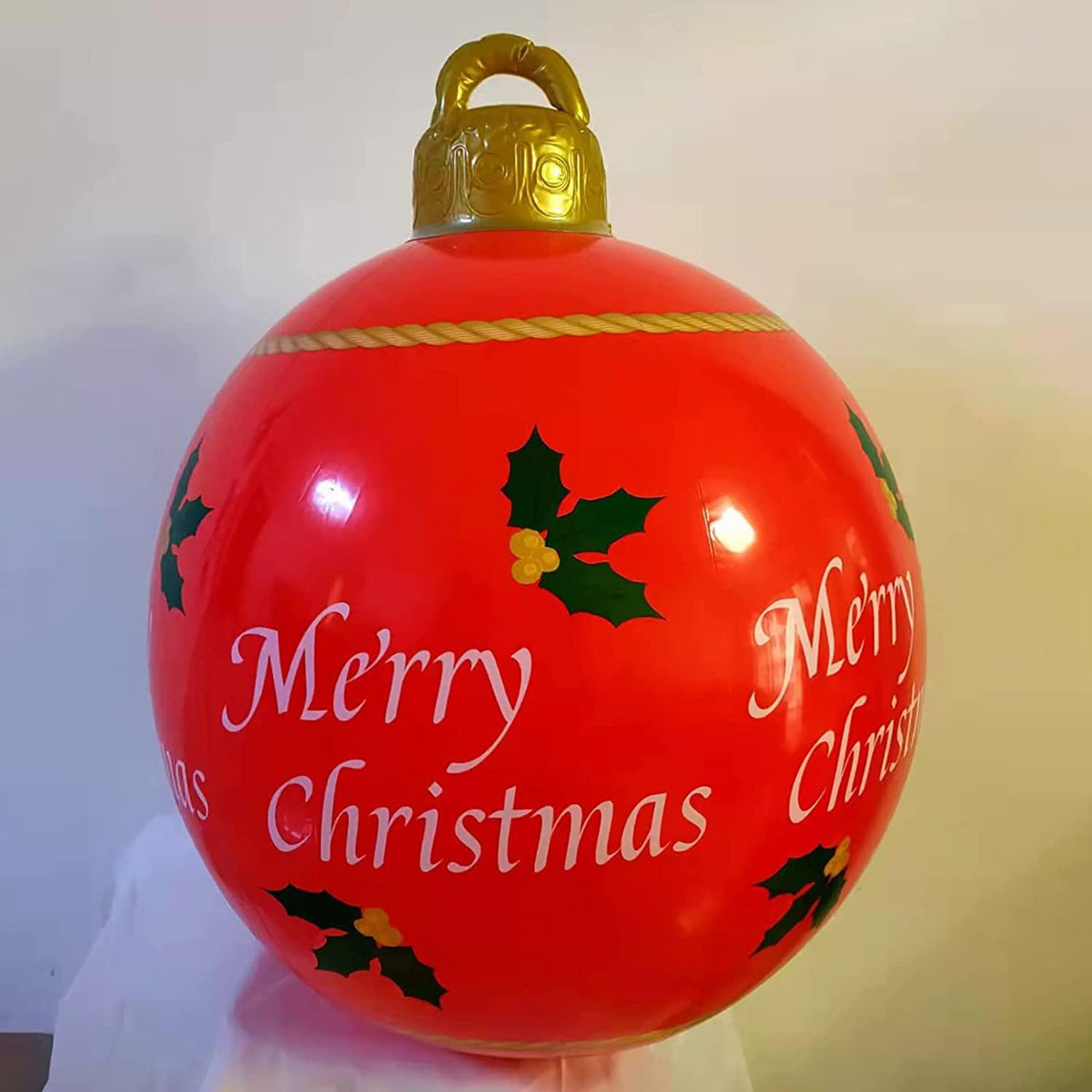 Christmas Decorations 23.6Inch Christmas Inflatable Ball/Christmas PVC Inflatable Decorated Ball Giant/Christmas Tree Decorations,Christmas Inflatables Outdoor Decorations (J#1)
