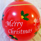 Christmas Decorations 23.6Inch Christmas Inflatable Ball/Christmas PVC Inflatable Decorated Ball Giant/Christmas Tree Decorations,Christmas Inflatables Outdoor Decorations (J#1)