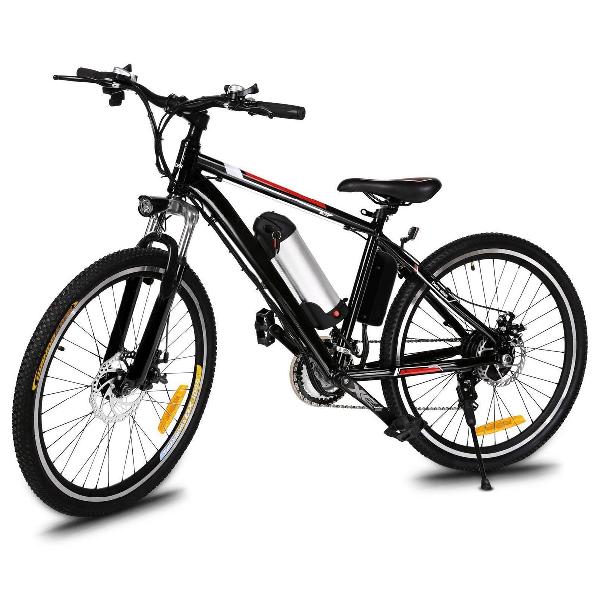 25inch 21 Speed 36V Electric Mountain Bicycle for Adults with Removable Lithium-ion Battery Integrated Mens Electric Bike, With LED Handlebar Display, LED Headlight