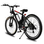 25inch 21 Speed 36V Electric Mountain Bicycle for Adults with Removable Lithium-ion Battery Integrated Mens Electric Bike, With LED Handlebar Display, LED Headlight