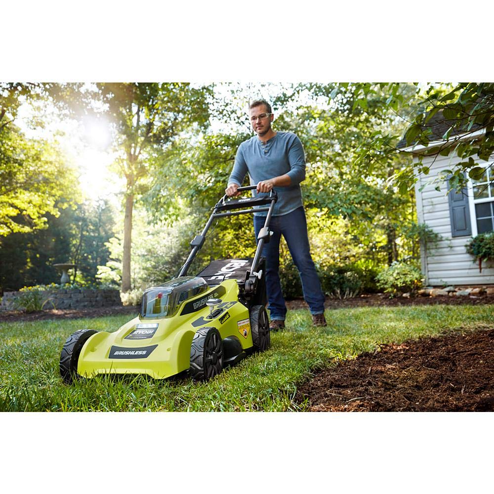 Cordless Push Lawn Mower 20 in. 40-Volt with Whisper-Quiet