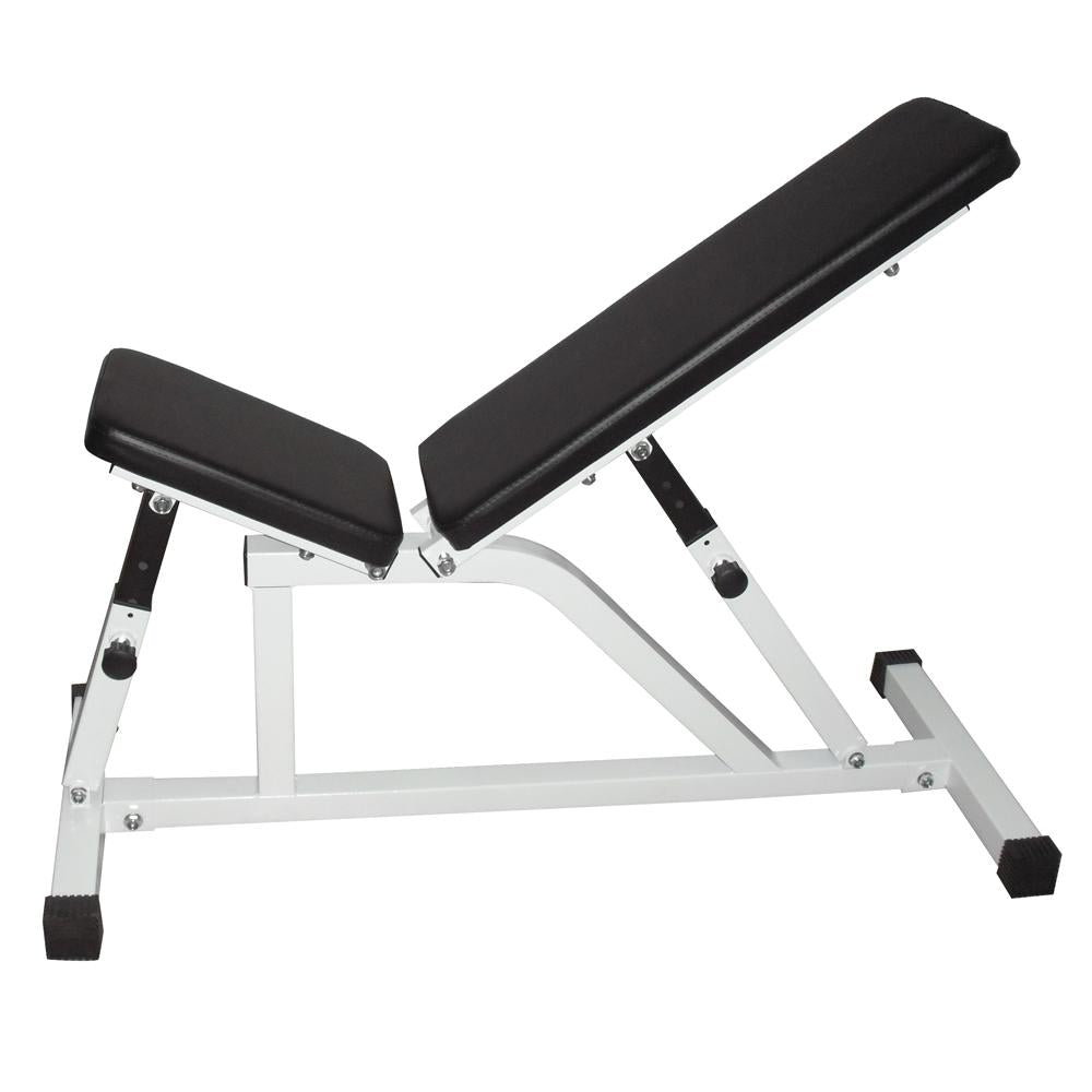 N-085 Household Indoor Fitness Adjustable Dumbbell Stool Fitness Stool White and Black