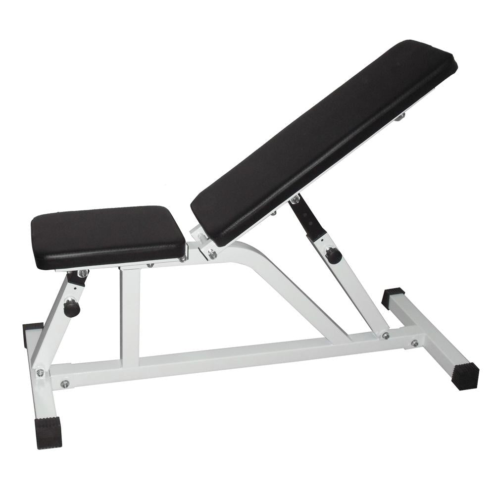 N-085 Household Indoor Fitness Adjustable Dumbbell Stool Fitness Stool White and Black