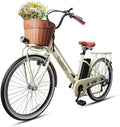26" Classic Electric Bike for City, 350W Commuter Electric Bicycle with 36V 12.5Ah Removable Lithium-ion Battery E-Bike for Women, Men, Adult |  6-Speed Shifting