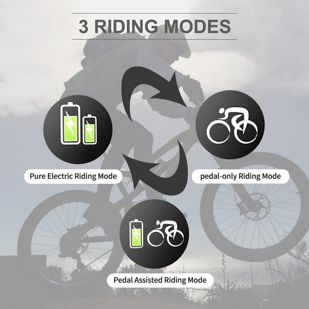 26" Classic Electric Bike for City, 350W Commuter Electric Bicycle with 36V 12.5Ah Removable Lithium-ion Battery E-Bike for Women, Men, Adult |  6-Speed Shifting