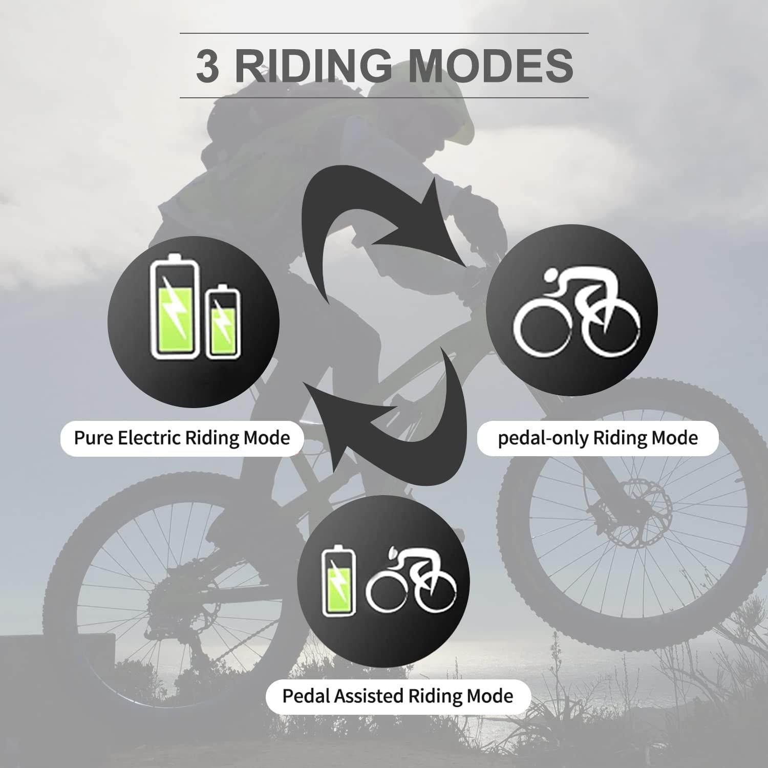 26" Classic Electric Bike for City, 350W Commuter Electric Bicycle with 36V 12.5Ah Removable Lithium-ion Battery E-Bike for Women, Men, Adult |  6-Speed Shifting