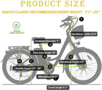 26" Classic Electric Bike for City, 350W Commuter Electric Bicycle with 36V 12.5Ah Removable Lithium-ion Battery E-Bike for Women, Men, Adult |  6-Speed Shifting