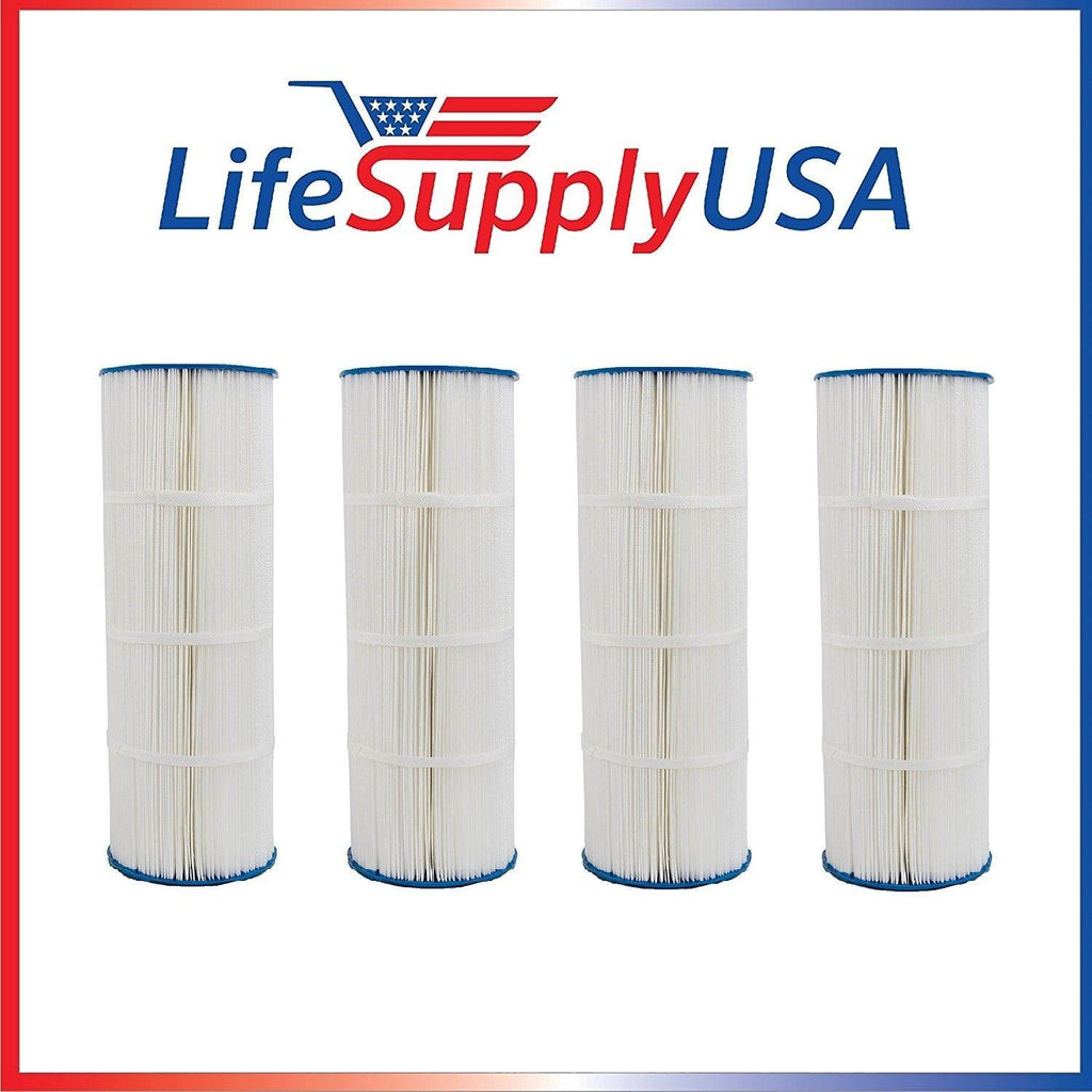 4 pack swimming pool filter cartridge fits unicel c-7470 pleatco pcc80 filbur fc-1976, 20" x 7"