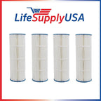 4 pack swimming pool filter cartridge fits unicel c-7470 pleatco pcc80 filbur fc-1976, 20" x 7"