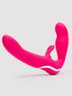 Happy Rabbit Rechargeable Vibrating Strapless Strap-On, Pink