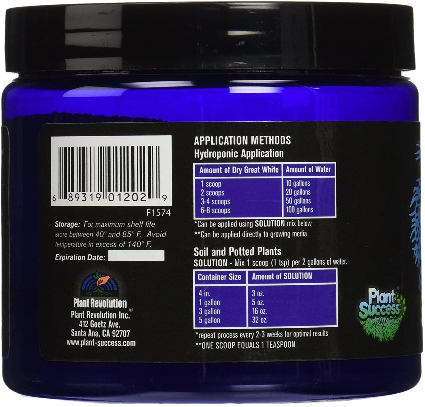 great white prpsgw08 100049824 8 oz mycorrhizae, 8-ounce