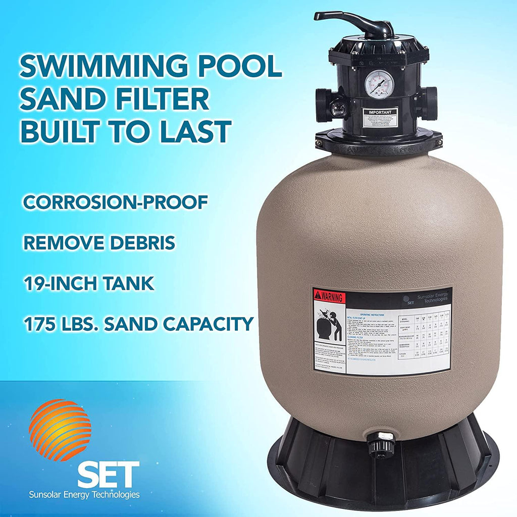 sand filter for above-ground swimming pool - 19 inch diameter