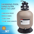 sand filter for above-ground swimming pool - 19 inch diameter